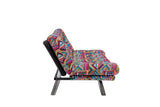 Canapea extensibilă 3 locuri Misa, Patchwork, Multicolor, 175x52x40 cm