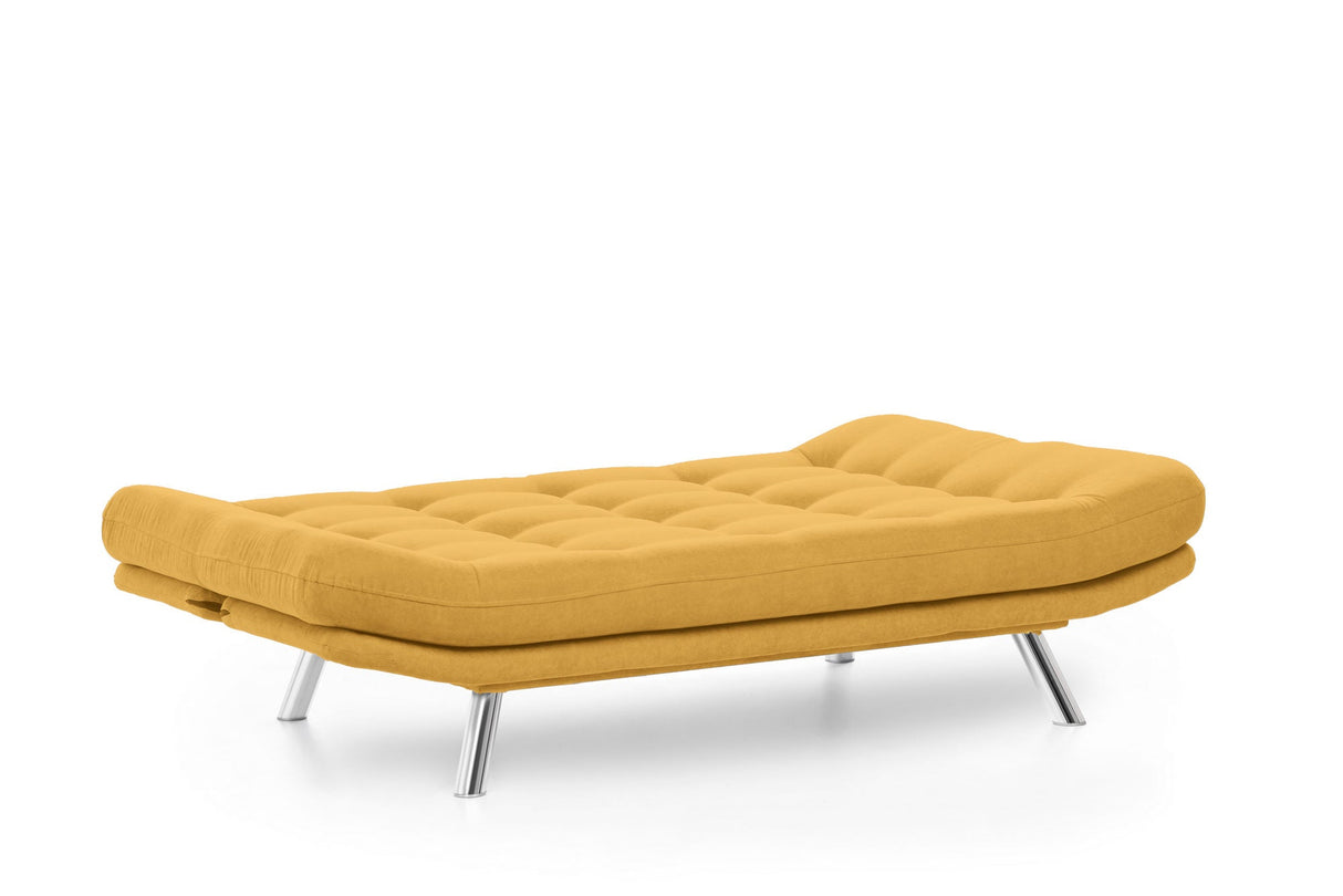 Canapea extensibilă 3 locuri Misa, Diverse culori, 200x105x95 cm - Muștar | SKU: 859FTN2809 | Canapea extensibilă 3 locuri Misa, 200x105x95 cm, varianta Muștar, produs pentru amenajarea locuinței, disponibil online în România la CasaMob