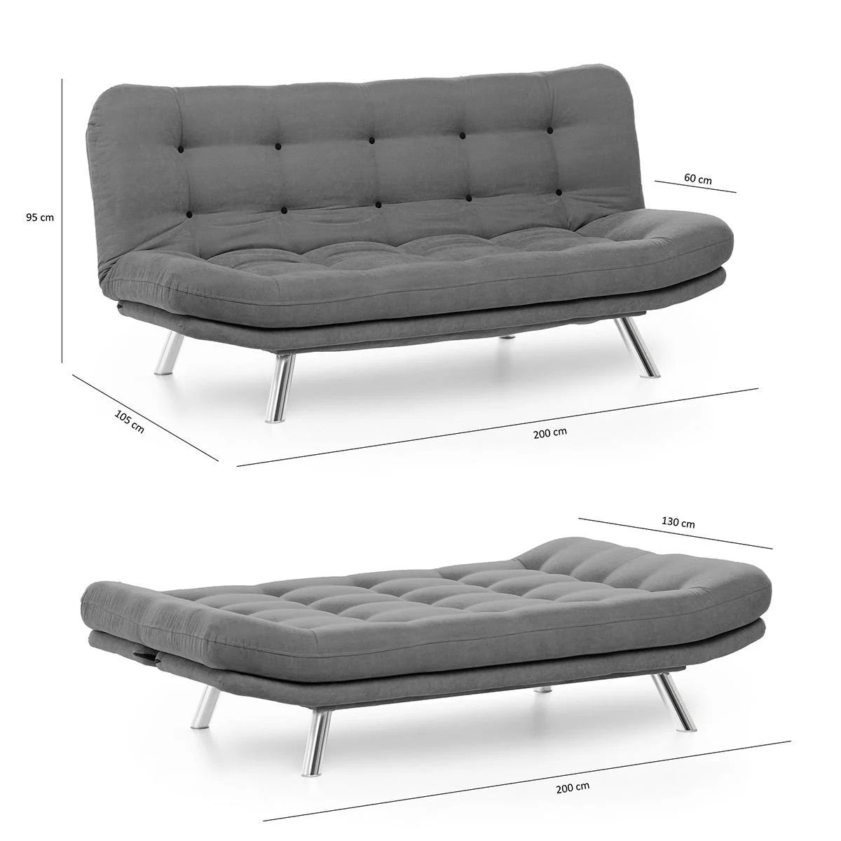 Canapea extensibilă 3 locuri Misa, Diverse culori, 200x105x95 cm - Muștar | SKU: 859FTN2809 | Canapea extensibilă 3 locuri Misa, 200x105x95 cm, varianta Muștar, produs pentru amenajarea locuinței, disponibil online în România la CasaMob