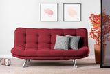 Canapea extensibilă 3 locuri Misa, Bordo, 200x100x104 cm
