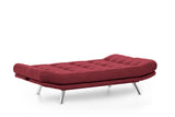 Canapea extensibilă 3 locuri Misa, Bordo, 200x100x104 cm