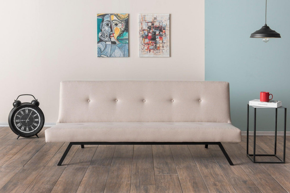 Canapea extensibilă 3 locuri Zola, Diverse culori, 180x78x55 cm - Crem | SKU: 859FTN2815 | Canapea extensibilă 3 locuri Zola, 180x78x55 cm, varianta Crem, produs pentru amenajarea locuinței, disponibil online în România la CasaMob