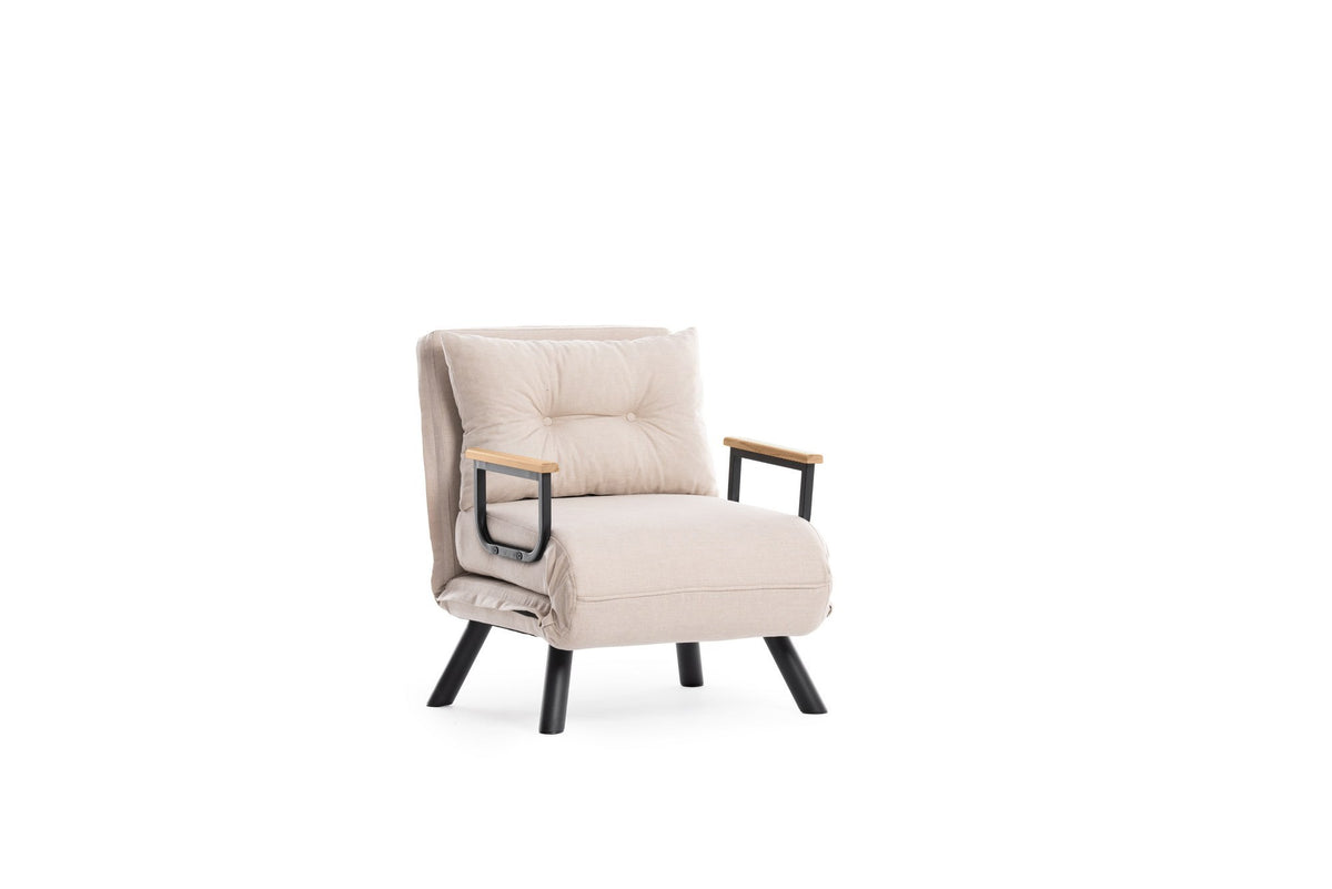 Fotoliu extensibil Sando v2 Single, Crem, 60x50x41 cm, SKU 859FTN2821, imagine 7