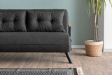 Canapea extensibilă 2 locuri Sando, Diverse culori, 133x50x41 cm - Gri închis | SKU: 859FTN2824 | Canapea extensibilă 2 locuri Sando, 133x50x41 cm, varianta Gri închis, produs pentru amenajarea locuinței, disponibil online în România la CasaMob