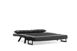 Canapea extensibilă 2 locuri Sando, Diverse culori, 133x50x41 cm - Gri închis | SKU: 859FTN2824 | Canapea extensibilă 2 locuri Sando, 133x50x41 cm, varianta Gri închis, produs pentru amenajarea locuinței, disponibil online în România la CasaMob