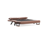 Canapea extensibilă 2 locuri Sando, Diverse culori, 133x50x41 cm - Maro deschis | SKU: 859FTN2826 | Canapea extensibilă 2 locuri Sando, 133x50x41 cm, varianta Maro deschis, produs pentru amenajarea locuinței, disponibil online în România la CasaMob