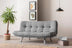 Gri deschis | SKU: 859FTN2827 | Canapea extensibilă 3 locuri Misa, 175x52x40 cm, varianta Gri deschis, produs pentru amenajarea locuinței, disponibil online în România la CasaMob
