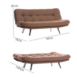 Canapea extensibilă 3 locuri Misa, Diverse culori, 175x52x40 cm - Maro deschis | SKU: 859FTN2830 | Canapea extensibilă 3 locuri Misa, 175x52x40 cm, varianta Maro deschis, produs pentru amenajarea locuinței, disponibil online în România la CasaMob