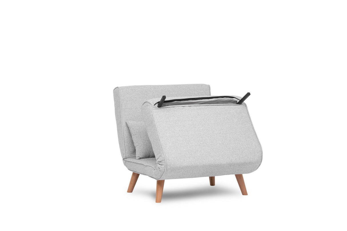 Fotoliu extensibil Folde Single - Teddy Fabric, Diverse culori, Diverse dimensiuni - Gri - 80x80x79 cm | SKU: 859FTN2831 | Fotoliu extensibil Folde Single - Teddy Fabric, varianta Gri - 80x80x79 cm, produs pentru amenajarea locuinței, disponibil online în România la CasaMob