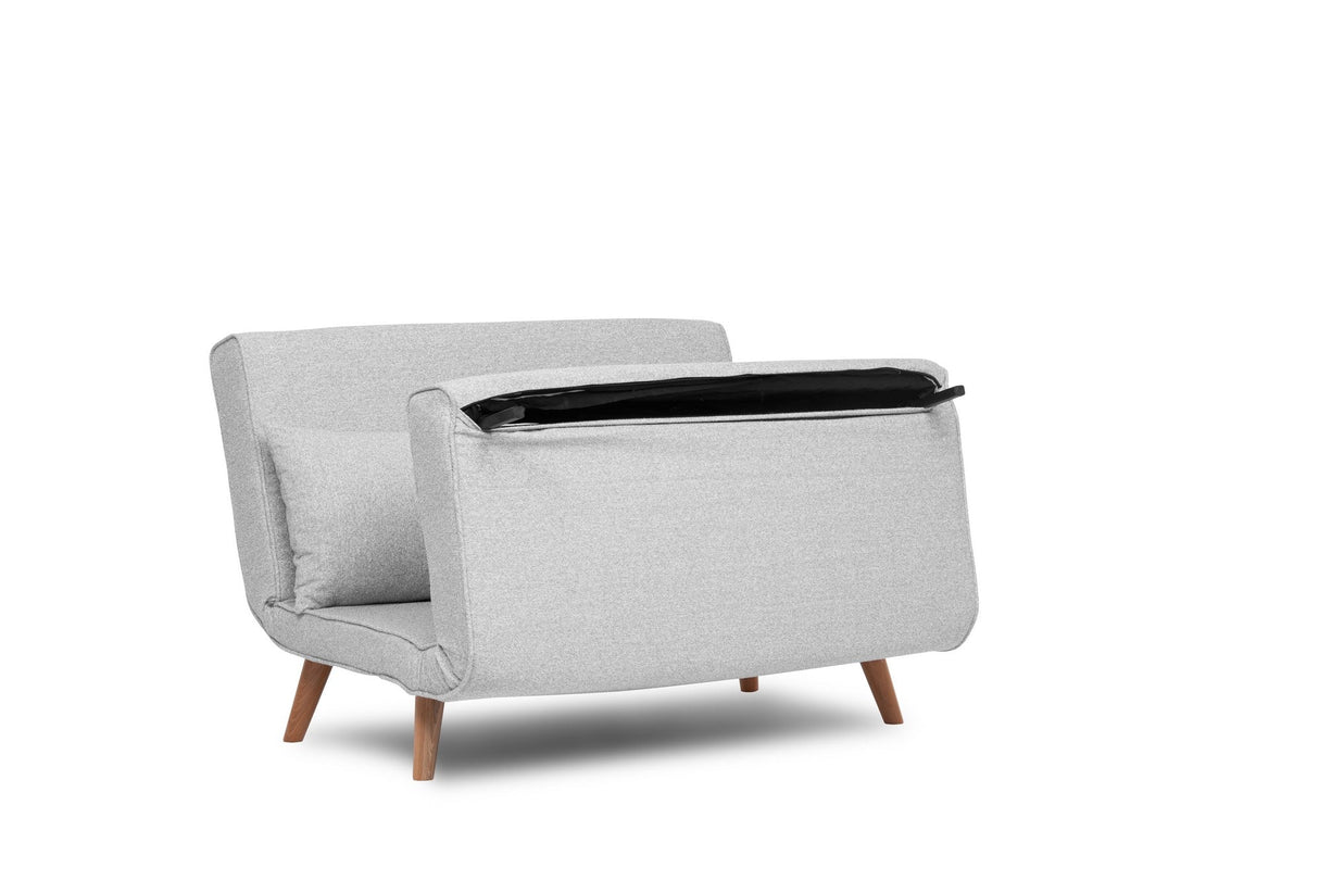 Canapea extensibilă 2 locuri Folde, Teddy, Diverse culori, 120x80x42 cm - Gri deschis | SKU: 859FTN2833 | Canapea extensibilă 2 locuri Folde, Teddy, 120x80x42 cm, varianta Gri deschis, produs pentru amenajarea locuinței, disponibil online în România la CasaMob