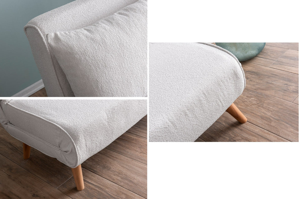 Canapea extensibilă 2 locuri Folde, Teddy, Diverse culori, 120x80x42 cm - Alb | SKU: 859FTN2834 | Canapea extensibilă 2 locuri Folde, Teddy, 120x80x42 cm, varianta Alb, produs pentru amenajarea locuinței, disponibil online în România la CasaMob