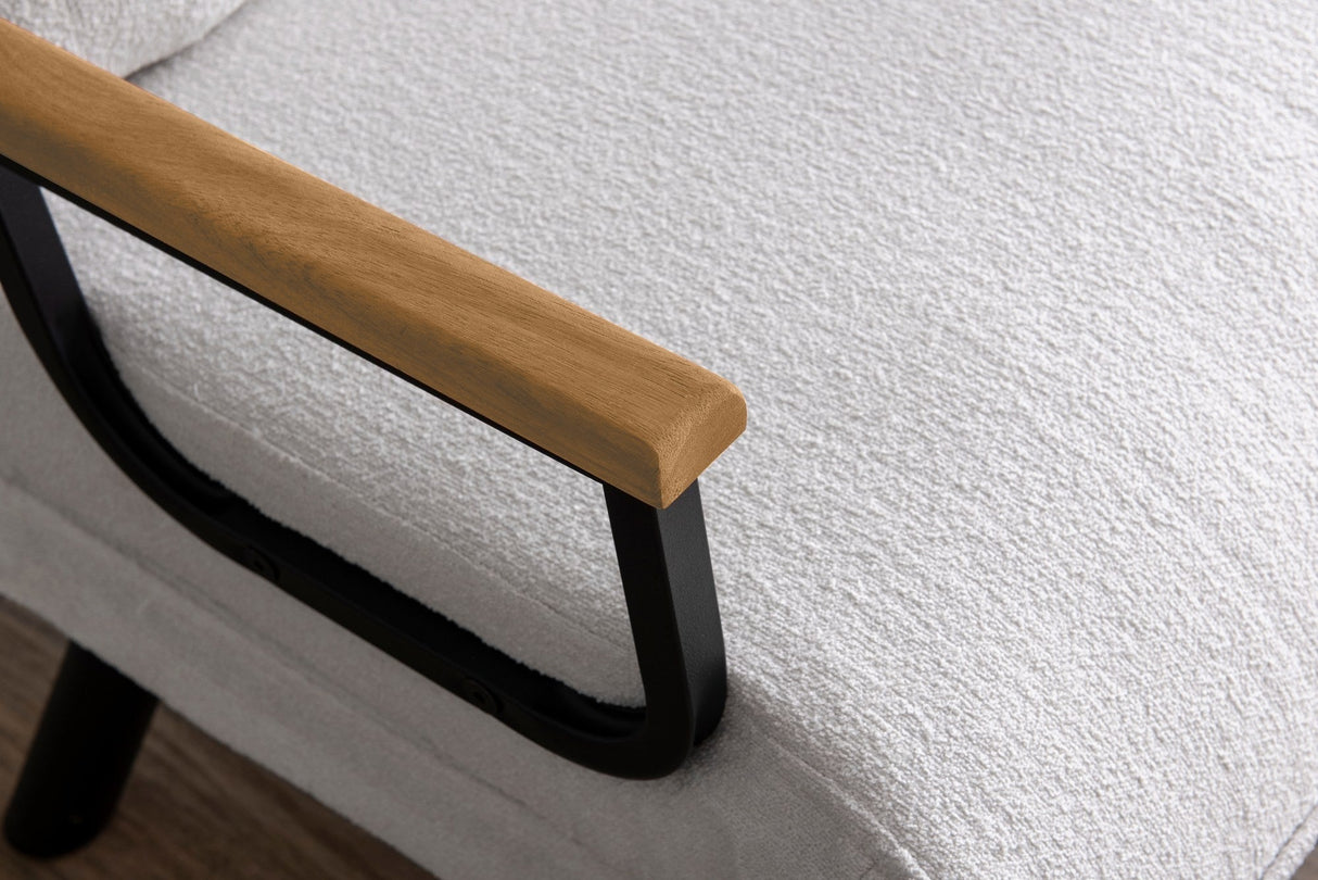 Fotoliu extensibil Sando Single - Teddy Fabric, Diverse culori, 67x50x41 cm - Alb | SKU: 859FTN2836 | Fotoliu extensibil Sando Single - Teddy Fabric, 67x50x41 cm, varianta Alb, produs pentru amenajarea locuinței, disponibil online în România la CasaMob