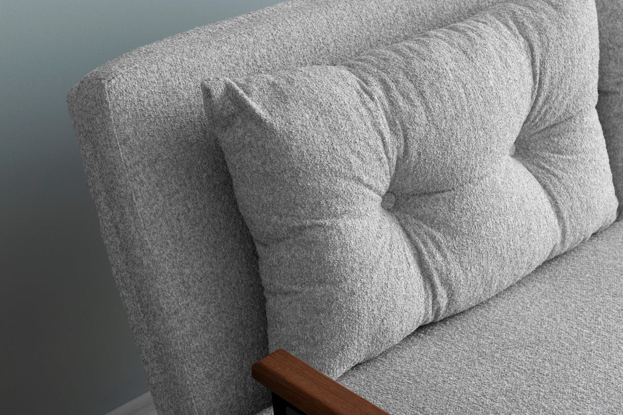 Canapea extensibilă 2 locuri Sando, Teddy, Diverse culori, 133x50x41 cm - Gri deschis | SKU: 859FTN2837 | Canapea extensibilă 2 locuri Sando, Teddy, 133x50x41 cm, varianta Gri deschis, produs pentru amenajarea locuinței, disponibil online în România la CasaMob