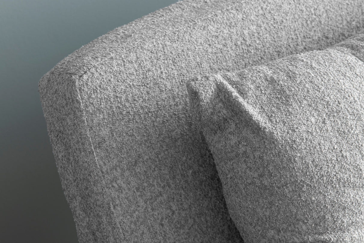 Canapea extensibilă 2 locuri Sando, Teddy, Diverse culori, 133x50x41 cm - Gri deschis | SKU: 859FTN2837 | Canapea extensibilă 2 locuri Sando, Teddy, 133x50x41 cm, varianta Gri deschis, produs pentru amenajarea locuinței, disponibil online în România la CasaMob