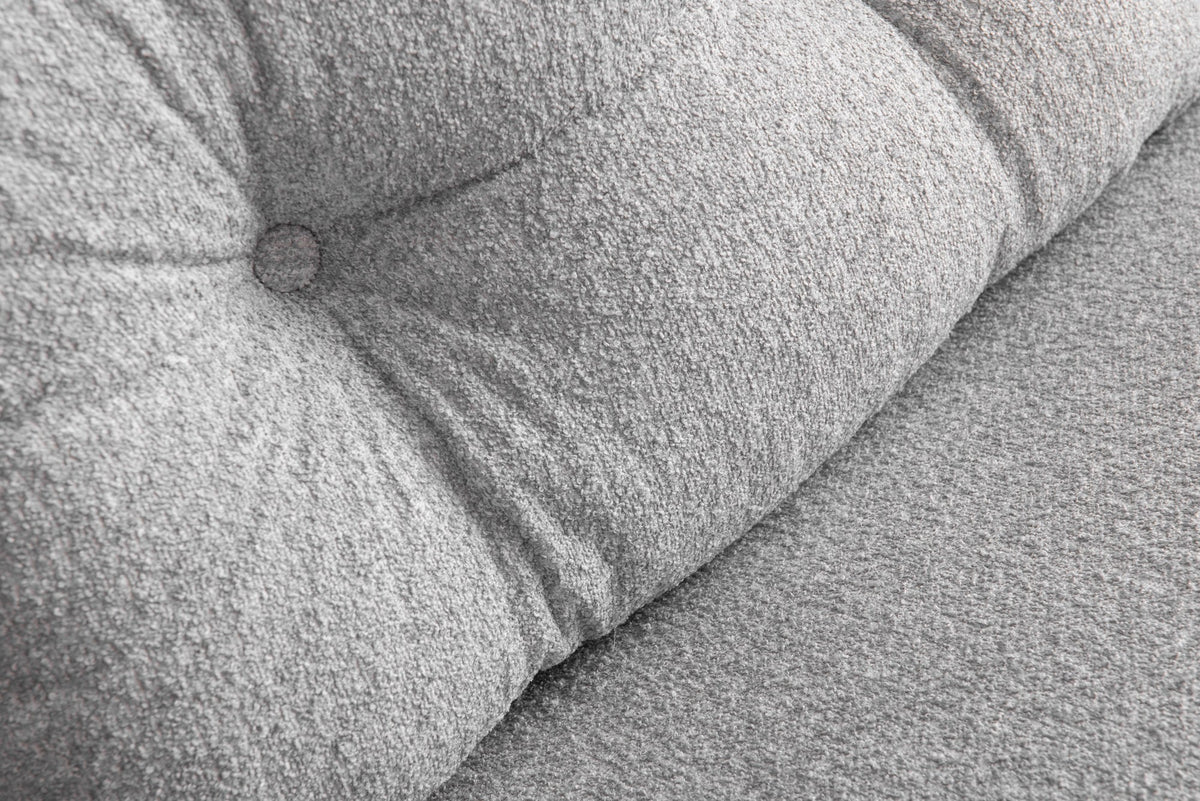 Gri deschis | SKU: 859FTN2837 | Canapea extensibilă 2 locuri Sando, Teddy, 133x50x41 cm, varianta Gri deschis, produs pentru amenajarea locuinței, disponibil online în România la CasaMob