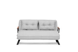 Canapea extensibilă 2 locuri Sando, Teddy, Diverse culori, 133x50x41 cm - Gri deschis | SKU: 859FTN2837 | Canapea extensibilă 2 locuri Sando, Teddy, 133x50x41 cm, varianta Gri deschis, produs pentru amenajarea locuinței, disponibil online în România la CasaMob