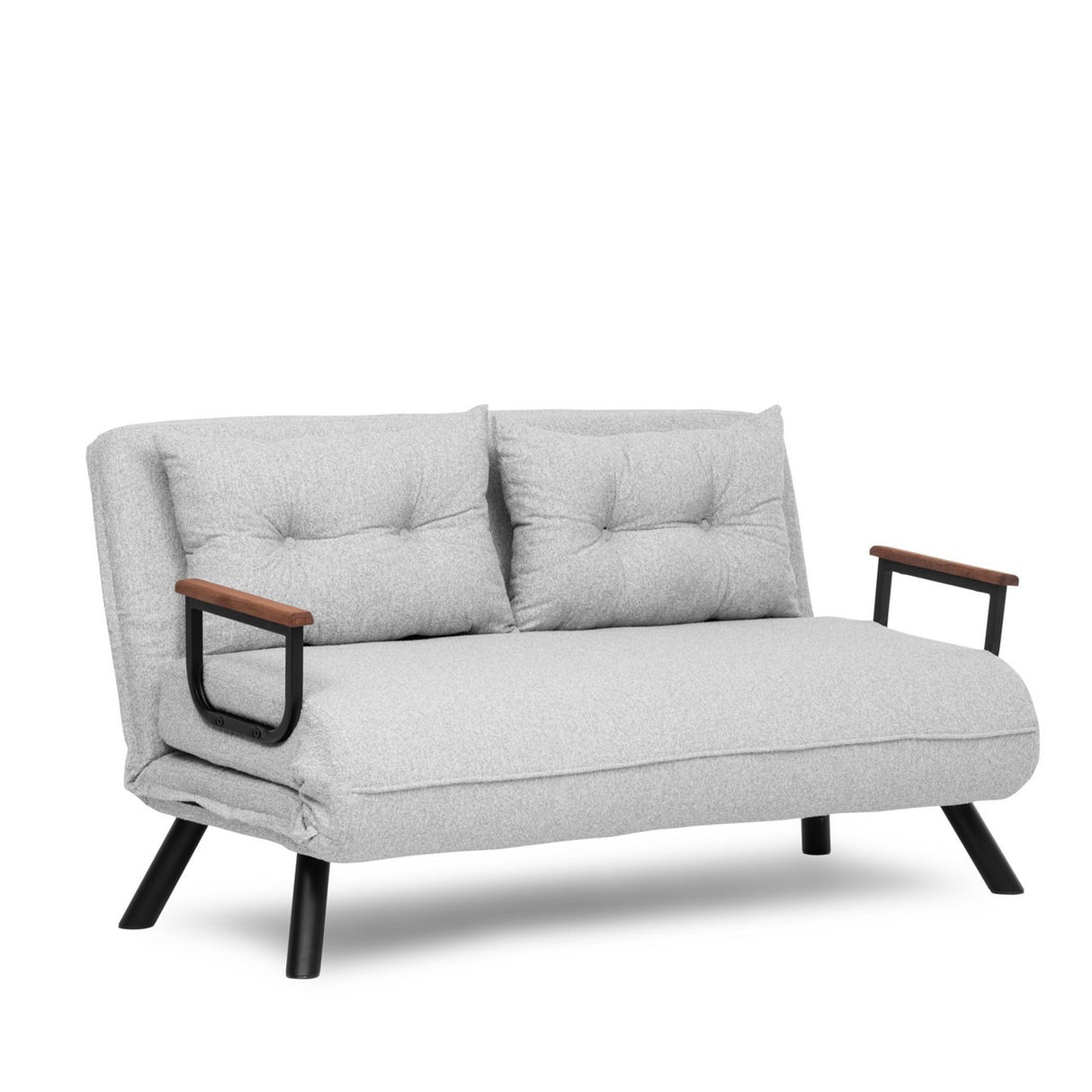 Canapea extensibilă 2 locuri Sando, Teddy, Diverse culori, 133x50x41 cm - Gri deschis | SKU: 859FTN2837 | Canapea extensibilă 2 locuri Sando, Teddy, 133x50x41 cm, varianta Gri deschis, produs pentru amenajarea locuinței, disponibil online în România la CasaMob