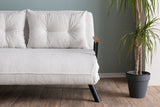 Canapea extensibilă 2 locuri Sando, Teddy, Diverse culori, 133x50x41 cm - Alb | SKU: 859FTN2838 | Canapea extensibilă 2 locuri Sando, Teddy, 133x50x41 cm, varianta Alb, produs pentru amenajarea locuinței, disponibil online în România la CasaMob