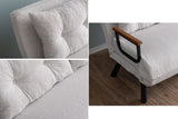Canapea extensibilă 2 locuri Sando, Teddy, Diverse culori, 133x50x41 cm - Alb | SKU: 859FTN2838 | Canapea extensibilă 2 locuri Sando, Teddy, 133x50x41 cm, varianta Alb, produs pentru amenajarea locuinței, disponibil online în România la CasaMob