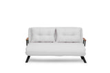 Canapea extensibilă 2 locuri Sando, Teddy, Diverse culori, 133x50x41 cm - Alb | SKU: 859FTN2838 | Canapea extensibilă 2 locuri Sando, Teddy, 133x50x41 cm, varianta Alb, produs pentru amenajarea locuinței, disponibil online în România la CasaMob