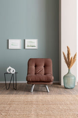 Fotoliu extensibil Misa Small Solo, Diverse culori, 70x52x40 cm - Maro deschis | SKU: 859FTN2842 | Fotoliu extensibil Misa Small Solo, 70x52x40 cm, varianta Maro deschis, produs pentru amenajarea locuinței, disponibil online în România la CasaMob