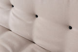 Canapea extensibilă 3 locuri Misa, Versiunea 3, Crem, 175x52x40 cm