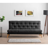 Canapea extensibilă 3 locuri Saki, Diverse culori, 185x43x48 cm - Gri închis | SKU: 859FTN2848 | Canapea extensibilă 3 locuri Saki, 185x43x48 cm, varianta Gri închis, produs pentru amenajarea locuinței, disponibil online în România la CasaMob