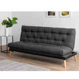Canapea extensibilă 3 locuri Saki, Diverse culori, 185x43x48 cm - Gri închis | SKU: 859FTN2848 | Canapea extensibilă 3 locuri Saki, 185x43x48 cm, varianta Gri închis, produs pentru amenajarea locuinței, disponibil online în România la CasaMob