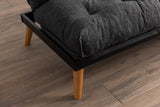 Canapea extensibilă 3 locuri Saki, Diverse culori, 185x43x48 cm - Gri închis | SKU: 859FTN2848 | Canapea extensibilă 3 locuri Saki, 185x43x48 cm, varianta Gri închis, produs pentru amenajarea locuinței, disponibil online în România la CasaMob