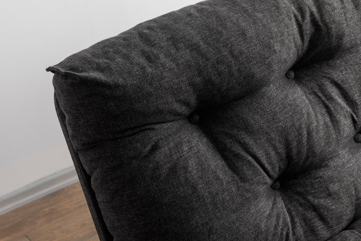 Canapea extensibilă 3 locuri Saki, Diverse culori, 185x43x48 cm - Gri închis | SKU: 859FTN2848 | Canapea extensibilă 3 locuri Saki, 185x43x48 cm, varianta Gri închis, produs pentru amenajarea locuinței, disponibil online în România la CasaMob