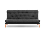 Canapea extensibilă 3 locuri Saki, Diverse culori, 185x43x48 cm - Gri închis | SKU: 859FTN2848 | Canapea extensibilă 3 locuri Saki, 185x43x48 cm, varianta Gri închis, produs pentru amenajarea locuinței, disponibil online în România la CasaMob