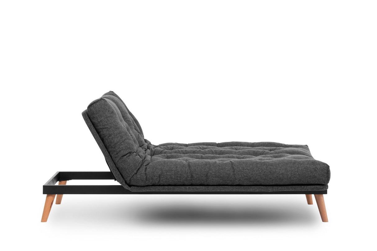 Canapea extensibilă 3 locuri Saki, Diverse culori, 185x43x48 cm - Gri închis | SKU: 859FTN2848 | Canapea extensibilă 3 locuri Saki, 185x43x48 cm, varianta Gri închis, produs pentru amenajarea locuinței, disponibil online în România la CasaMob
