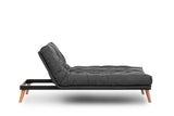 Canapea extensibilă 3 locuri Saki, Diverse culori, 185x43x48 cm - Gri închis | SKU: 859FTN2848 | Canapea extensibilă 3 locuri Saki, 185x43x48 cm, varianta Gri închis, produs pentru amenajarea locuinței, disponibil online în România la CasaMob