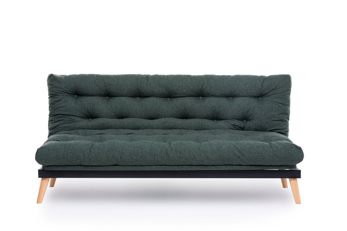 Verde | SKU: 859FTN2850 | Canapea extensibilă 3 locuri Saki, 185x43x48 cm, varianta Verde, produs pentru amenajarea locuinței, disponibil online în România la CasaMob