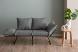 Canapea extensibilă 2 locuri Viper, Diverse culori, 150x60x78 cm - Gri deschis | SKU: 859FTN2857 | Canapea extensibilă 2 locuri Viper, 150x60x78 cm, varianta Gri deschis, produs pentru amenajarea locuinței, disponibil online în România la CasaMob