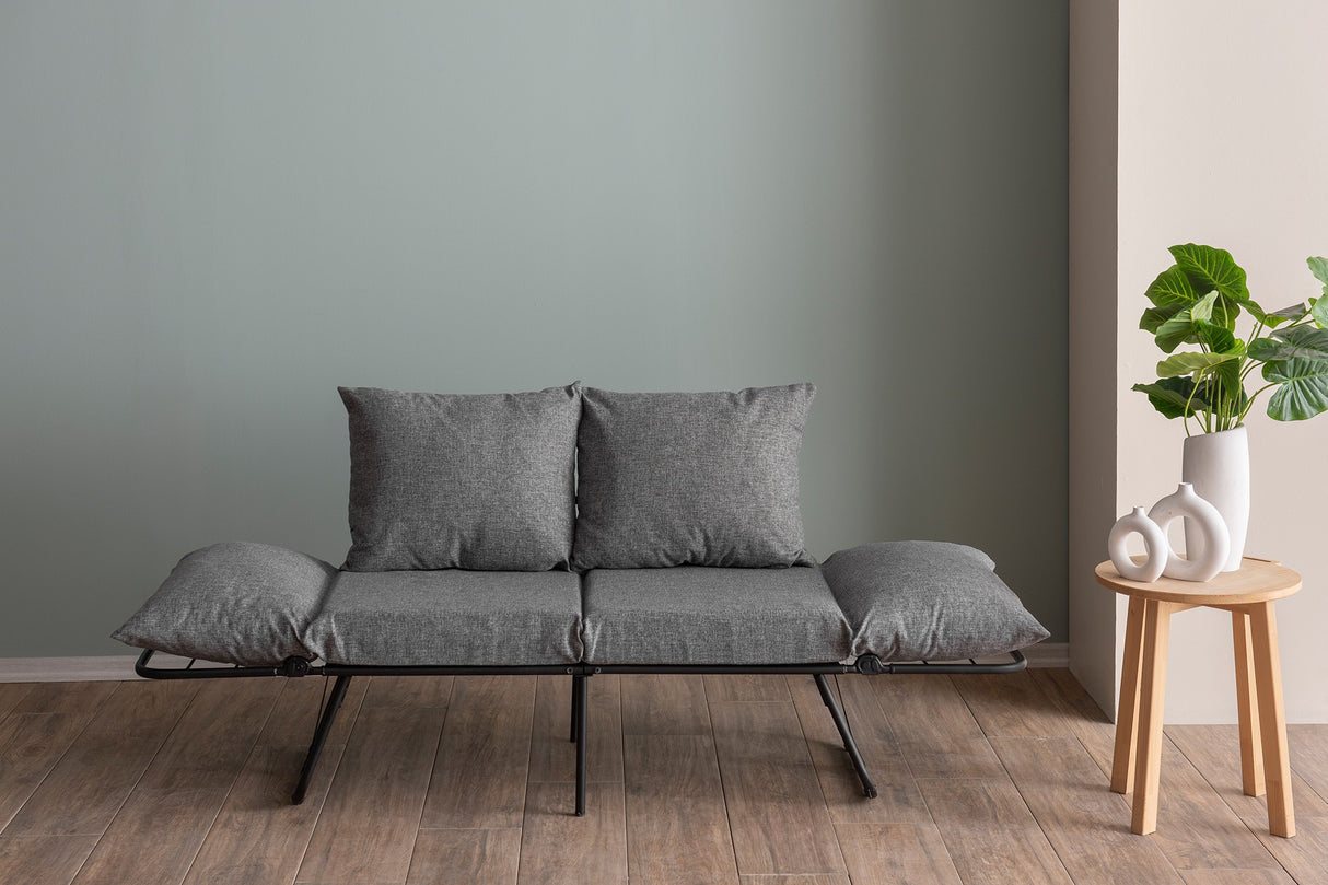 Canapea extensibilă 2 locuri Viper, Diverse culori, 150x60x78 cm - Gri deschis | SKU: 859FTN2857 | Canapea extensibilă 2 locuri Viper, 150x60x78 cm, varianta Gri deschis, produs pentru amenajarea locuinței, disponibil online în România la CasaMob
