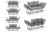 Canapea extensibilă 2 locuri Viper, Diverse culori, 150x60x78 cm - Gri deschis | SKU: 859FTN2857 | Canapea extensibilă 2 locuri Viper, 150x60x78 cm, varianta Gri deschis, produs pentru amenajarea locuinței, disponibil online în România la CasaMob