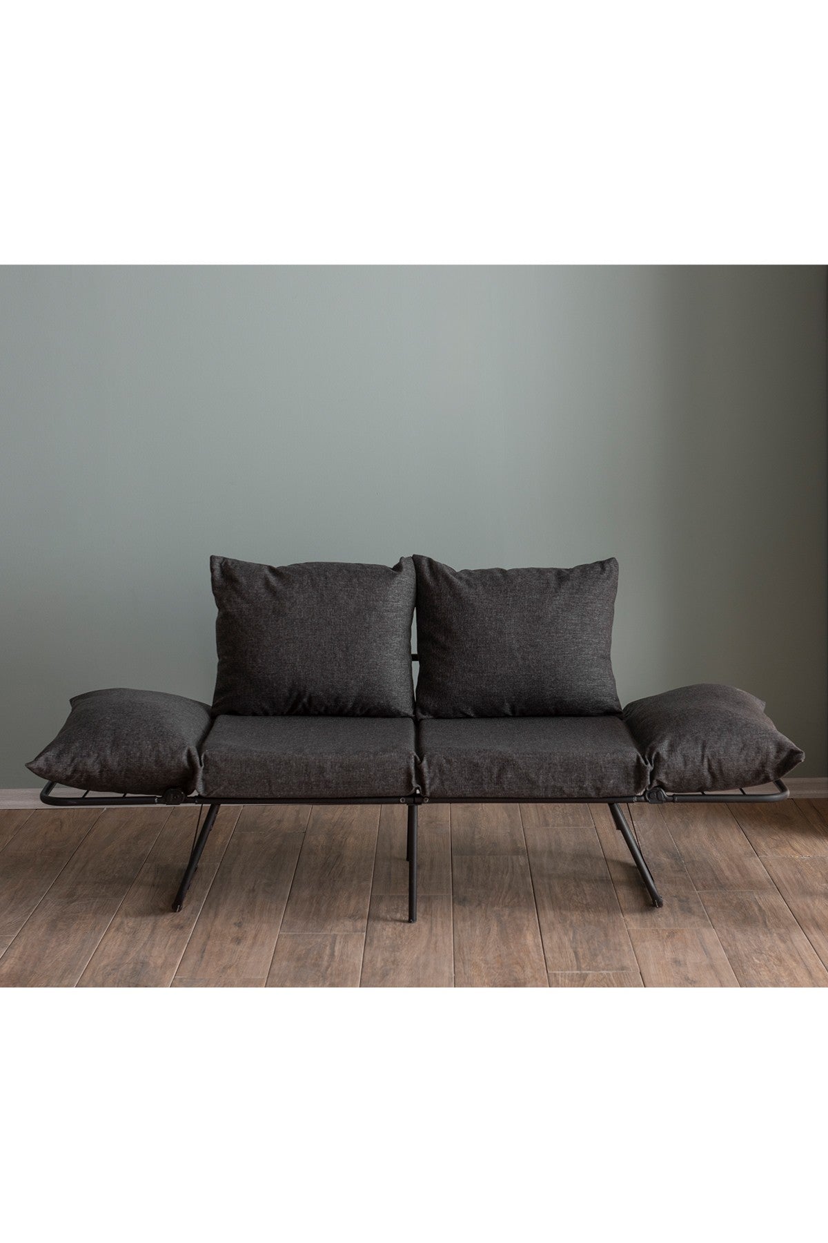 Canapea extensibilă 2 locuri Viper, Diverse culori, 150x60x78 cm - Gri închis | SKU: 859FTN2858 | Canapea extensibilă 2 locuri Viper, 150x60x78 cm, varianta Gri închis, produs pentru amenajarea locuinței, disponibil online în România la CasaMob