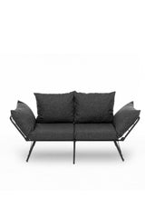 Canapea extensibilă 2 locuri Viper, Diverse culori, 150x60x78 cm - Gri închis | SKU: 859FTN2858 | Canapea extensibilă 2 locuri Viper, 150x60x78 cm, varianta Gri închis, produs pentru amenajarea locuinței, disponibil online în România la CasaMob