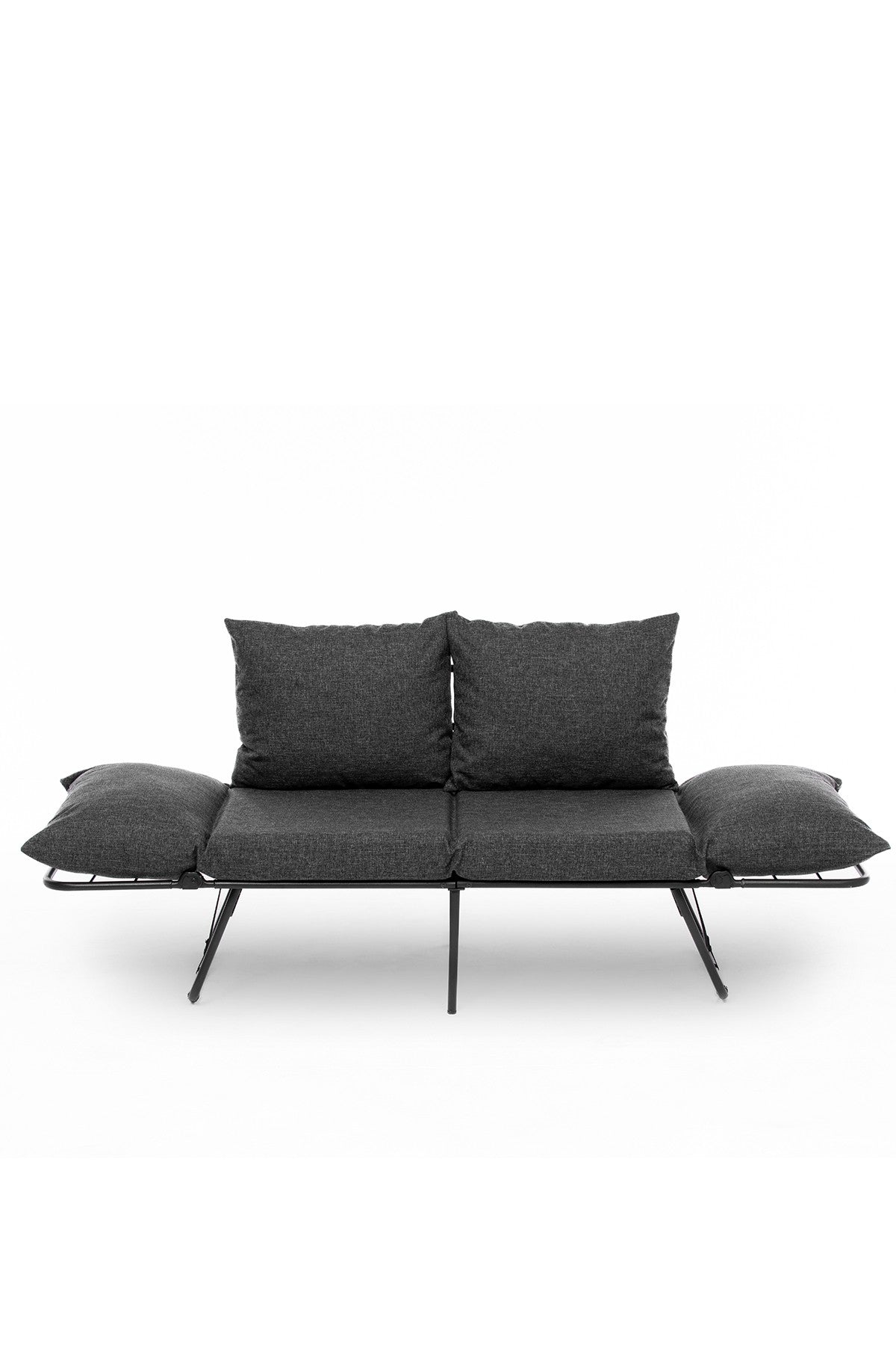 Canapea extensibilă 2 locuri Viper, Diverse culori, 150x60x78 cm - Gri închis | SKU: 859FTN2858 | Canapea extensibilă 2 locuri Viper, 150x60x78 cm, varianta Gri închis, produs pentru amenajarea locuinței, disponibil online în România la CasaMob