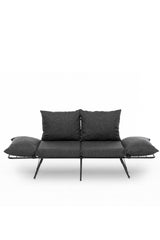 Canapea extensibilă 2 locuri Viper, Diverse culori, 150x60x78 cm - Gri închis | SKU: 859FTN2858 | Canapea extensibilă 2 locuri Viper, 150x60x78 cm, varianta Gri închis, produs pentru amenajarea locuinței, disponibil online în România la CasaMob