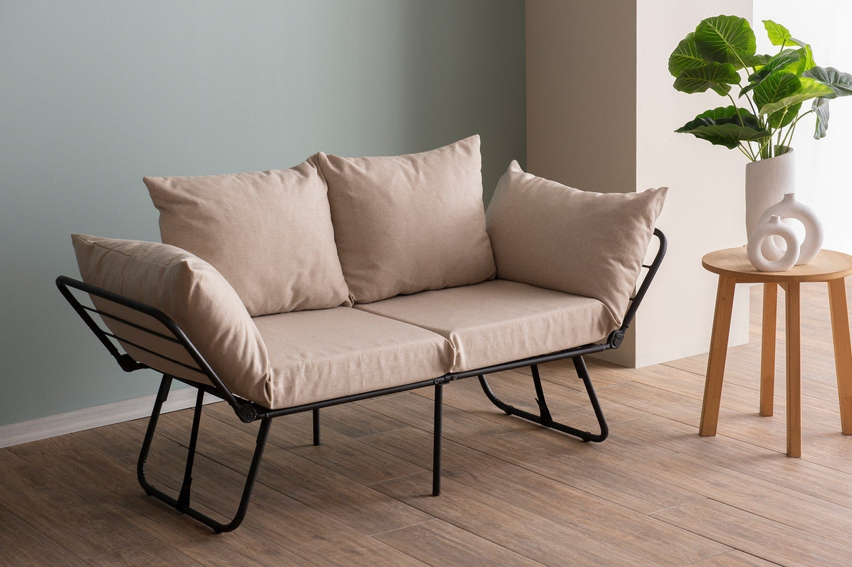 Canapea extensibilă 2 locuri Viper, Diverse culori, 150x60x78 cm - Crem | SKU: 859FTN2859 | Canapea extensibilă 2 locuri Viper, 150x60x78 cm, varianta Crem, produs pentru amenajarea locuinței, disponibil online în România la CasaMob