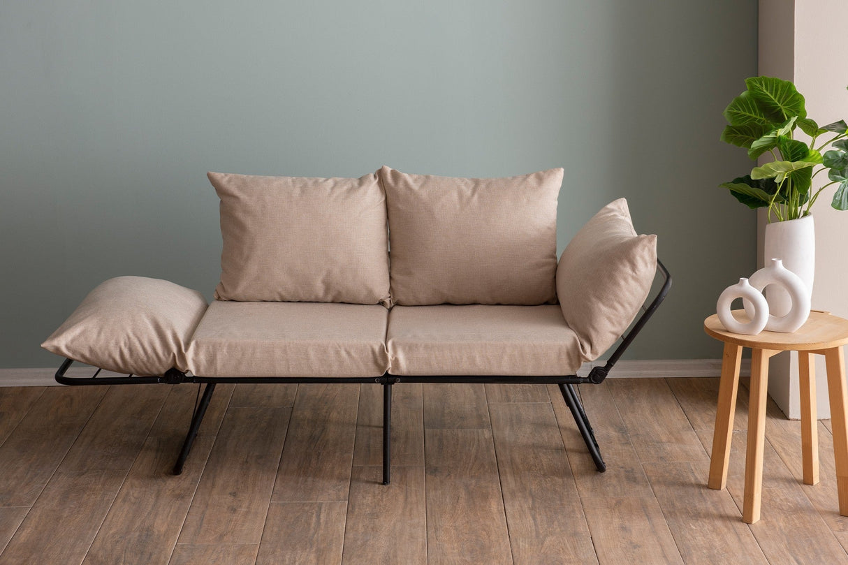 Canapea extensibilă 2 locuri Viper, Diverse culori, 150x60x78 cm - Crem | SKU: 859FTN2859 | Canapea extensibilă 2 locuri Viper, 150x60x78 cm, varianta Crem, produs pentru amenajarea locuinței, disponibil online în România la CasaMob