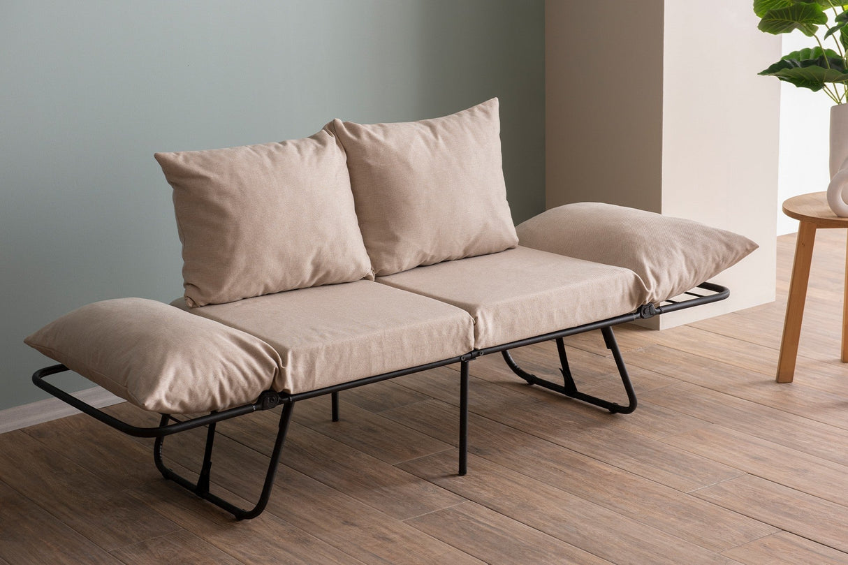 Canapea extensibilă 2 locuri Viper, Diverse culori, 150x60x78 cm - Crem | SKU: 859FTN2859 | Canapea extensibilă 2 locuri Viper, 150x60x78 cm, varianta Crem, produs pentru amenajarea locuinței, disponibil online în România la CasaMob