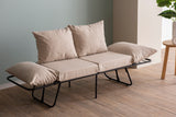 Canapea extensibilă 2 locuri Viper, Diverse culori, 150x60x78 cm - Crem | SKU: 859FTN2859 | Canapea extensibilă 2 locuri Viper, 150x60x78 cm, varianta Crem, produs pentru amenajarea locuinței, disponibil online în România la CasaMob