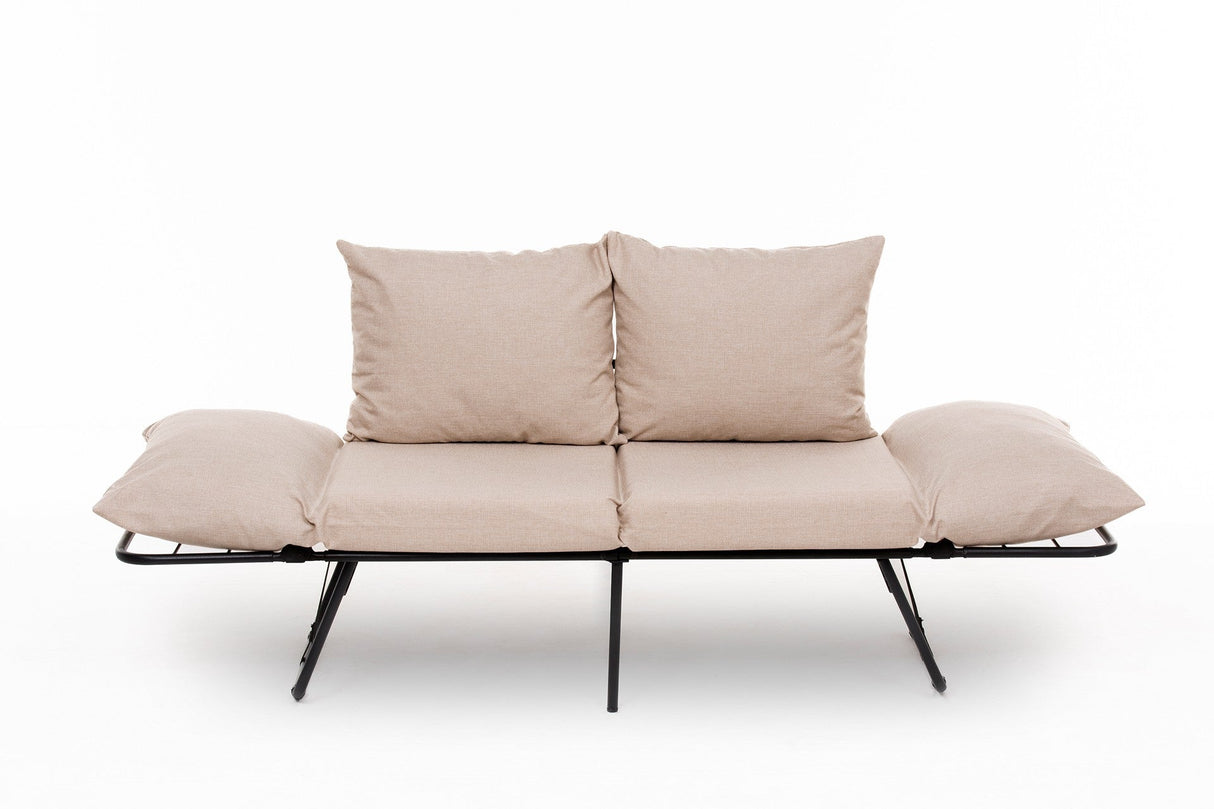 Canapea extensibilă 2 locuri Viper, Diverse culori, 150x60x78 cm - Crem | SKU: 859FTN2859 | Canapea extensibilă 2 locuri Viper, 150x60x78 cm, varianta Crem, produs pentru amenajarea locuinței, disponibil online în România la CasaMob