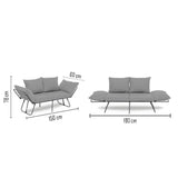 Canapea extensibilă 2 locuri Viper, Diverse culori, 150x60x78 cm - Crem | SKU: 859FTN2859 | Canapea extensibilă 2 locuri Viper, 150x60x78 cm, varianta Crem, produs pentru amenajarea locuinței, disponibil online în România la CasaMob