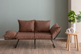 Canapea extensibilă 2 locuri Viper, Diverse culori, 150x60x78 cm - Maro deschis | SKU: 859FTN2860 | Canapea extensibilă 2 locuri Viper, 150x60x78 cm, varianta Maro deschis, produs pentru amenajarea locuinței, disponibil online în România la CasaMob