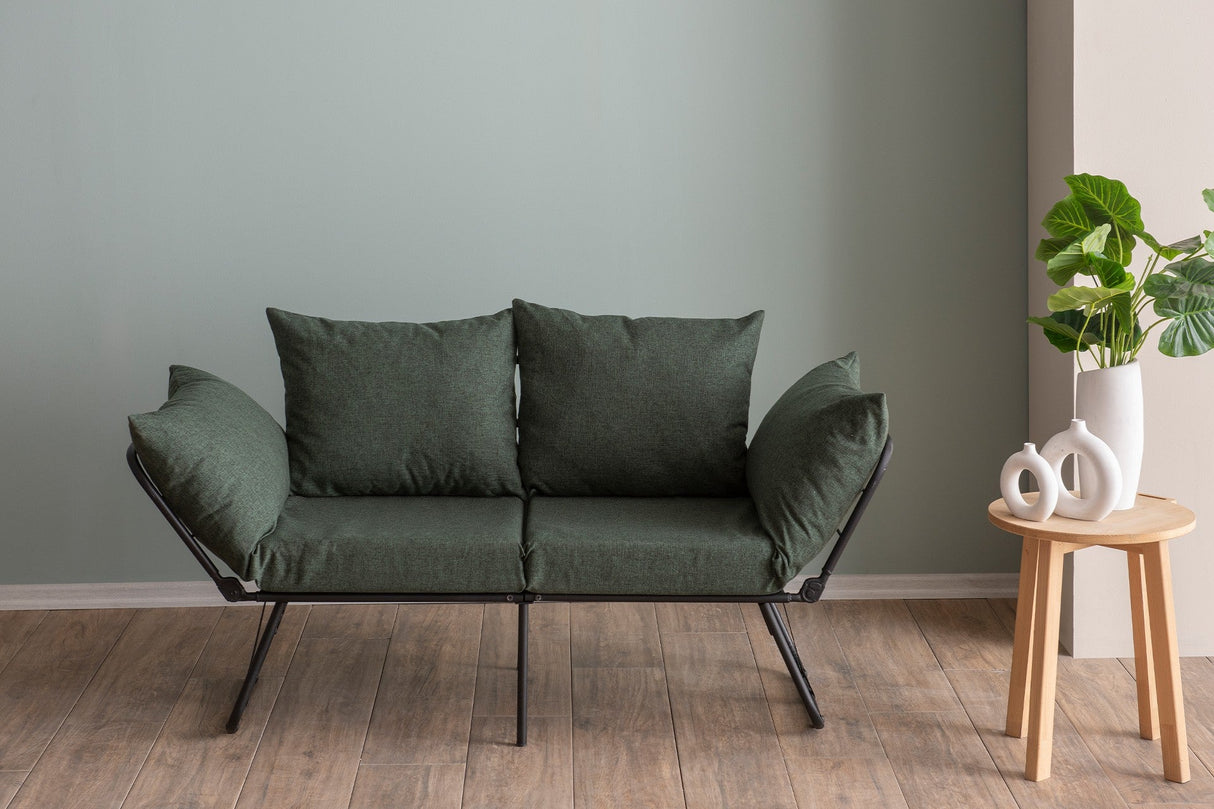 Canapea extensibilă 2 locuri Viper, Diverse culori, 150x60x78 cm - Verde | SKU: 859FTN2861 | Canapea extensibilă 2 locuri Viper, 150x60x78 cm, varianta Verde, produs pentru amenajarea locuinței, disponibil online în România la CasaMob
