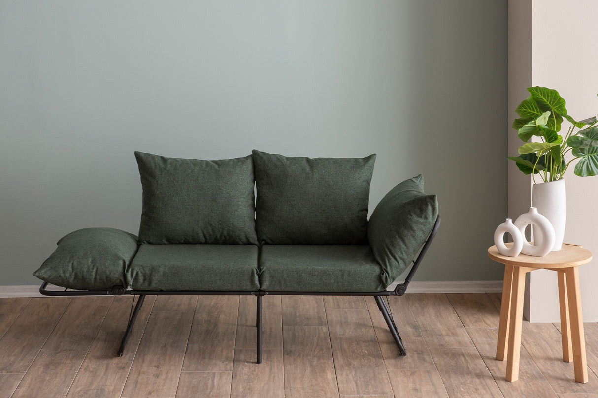 Canapea extensibilă 2 locuri Viper, Diverse culori, 150x60x78 cm - Verde | SKU: 859FTN2861 | Canapea extensibilă 2 locuri Viper, 150x60x78 cm, varianta Verde, produs pentru amenajarea locuinței, disponibil online în România la CasaMob